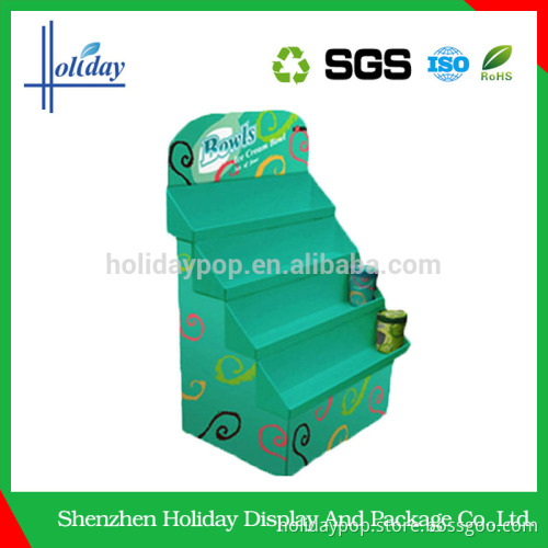 Stable cardboard counter display with hook